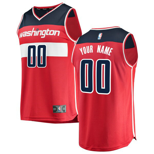 Maillot nba Washington Wizards Icon Edition Homme Custom 0 Rouge